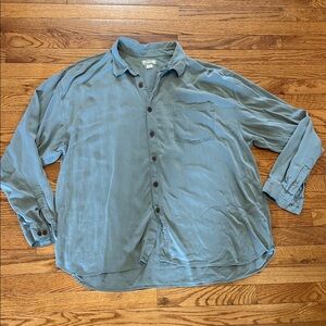 Tommy Bahama Sage Green Silk Button-Up Shirt